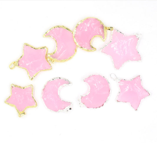 Mozambique powder crystal pendant