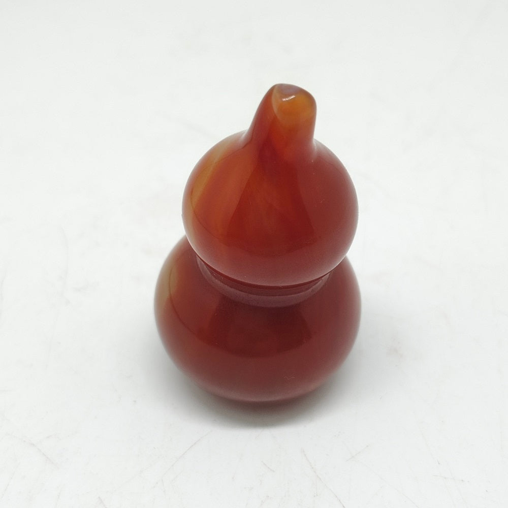 red agate gourdcarving ornaments healing 44.4g
