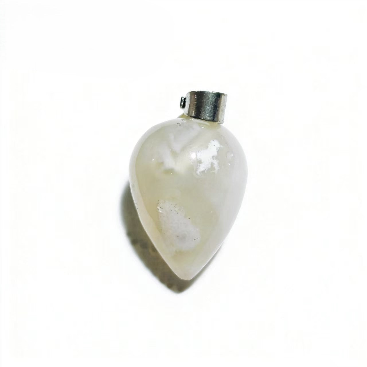 Natural Crystal Water Drop Pendant, Assorted Gemstone Crescent Charms for Jewelry Making