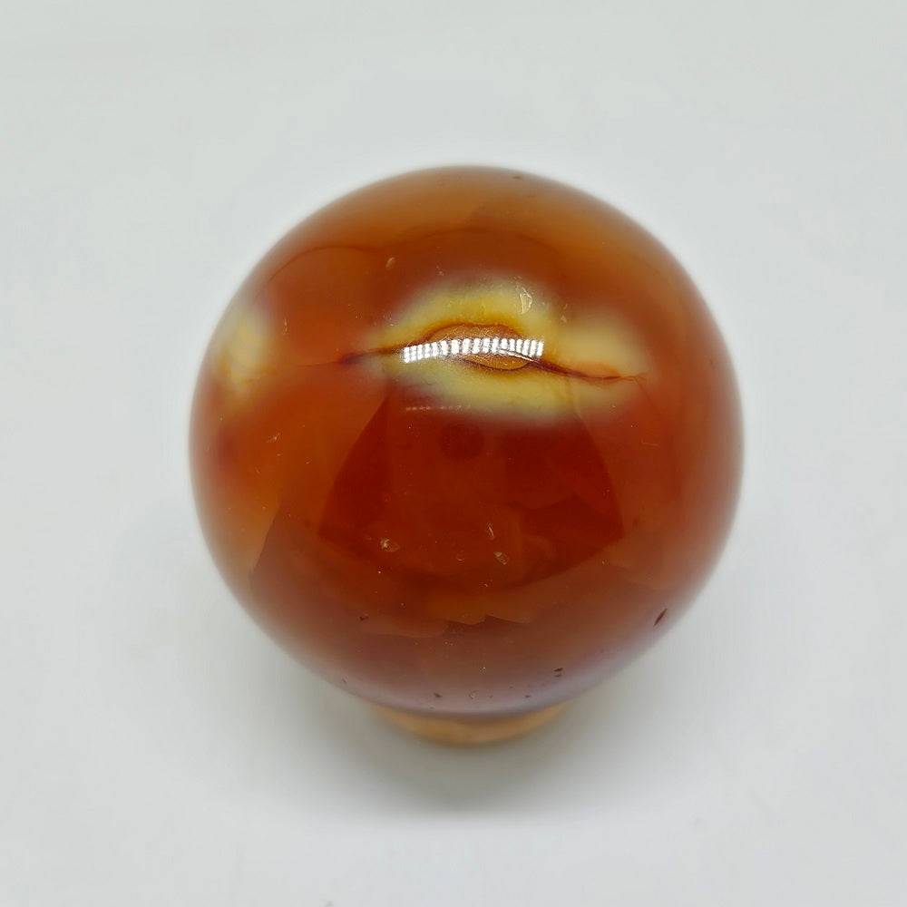 176.4g natural red agate sphere ornaments healing