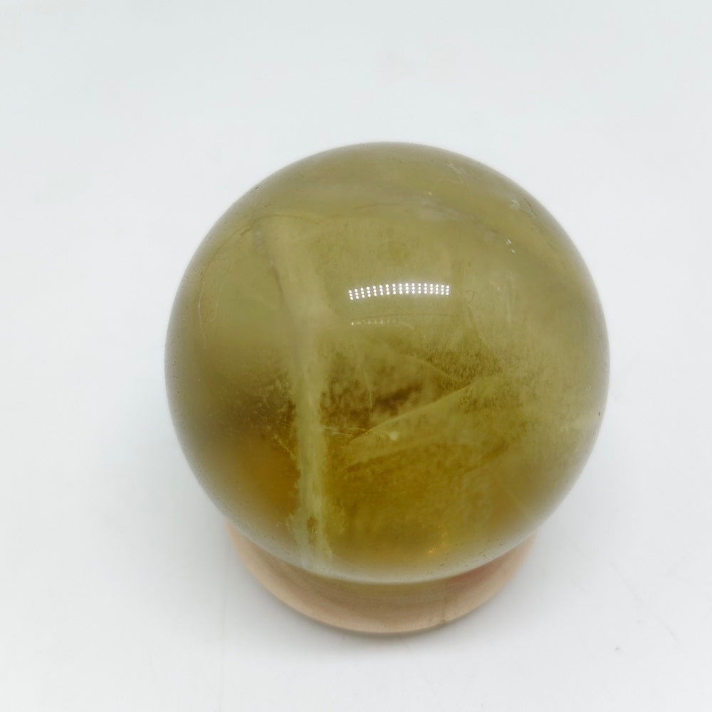 133.3g natural citrine sphere ornaments healing