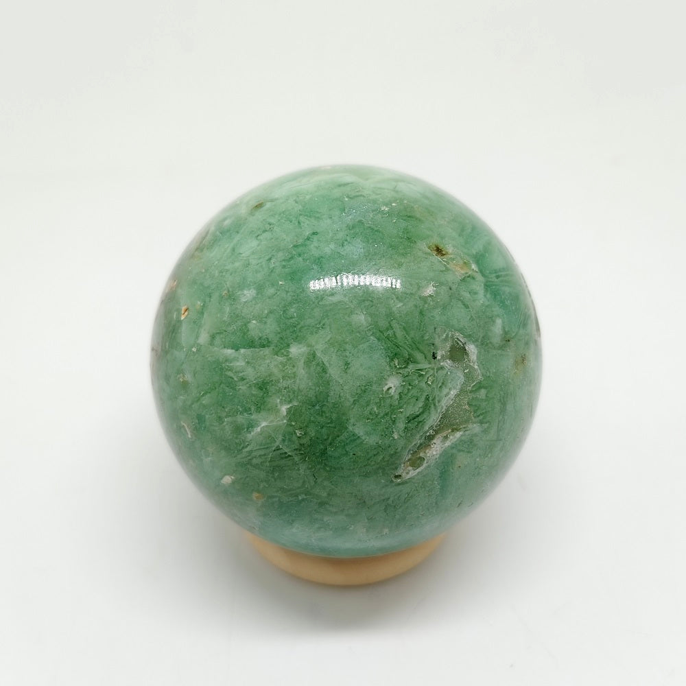 370gnatural green quartz sphere ornaments healing