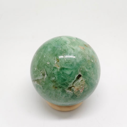 370gnatural green quartz sphere ornaments healing