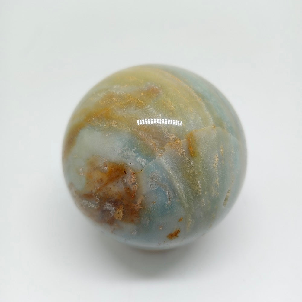 415.8g natural Caribbean calcite sphere ornaments healing