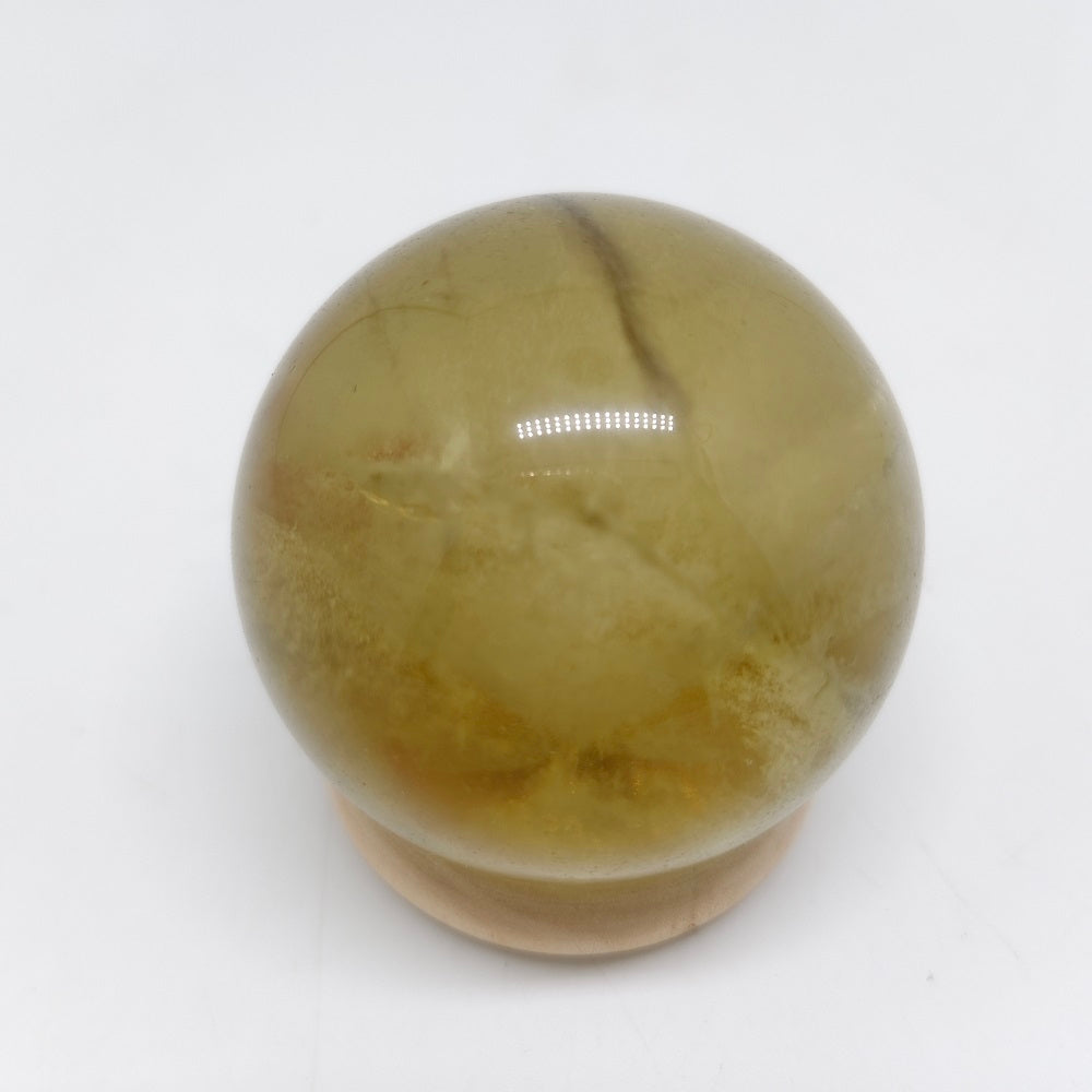 133.3g natural citrine sphere ornaments healing