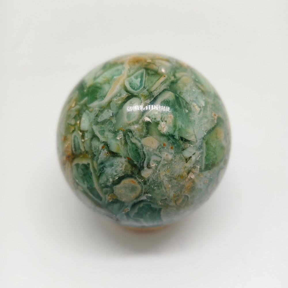 438g natural green quartz sphere ornaments healing