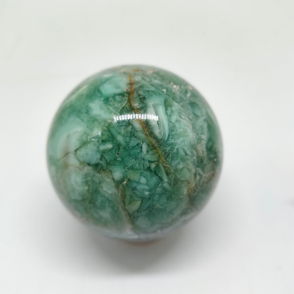 555.5g natural green quartz sphere ornaments healing