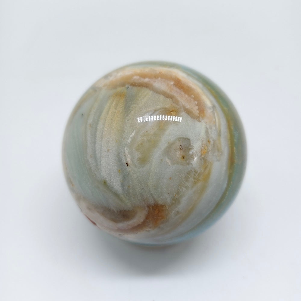 415.8g natural Caribbean calcite sphere ornaments healing