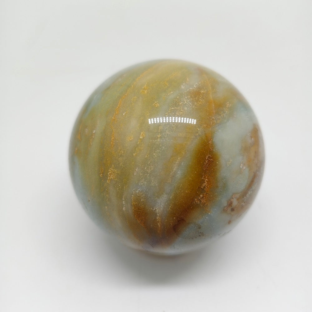 415.8g natural Caribbean calcite sphere ornaments healing