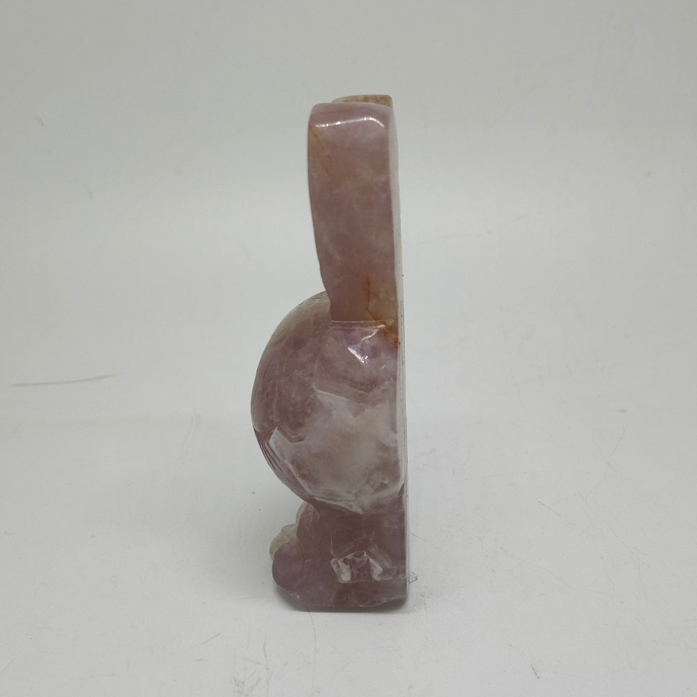 238.4g natural amethyst rabbit carving ornaments healing
