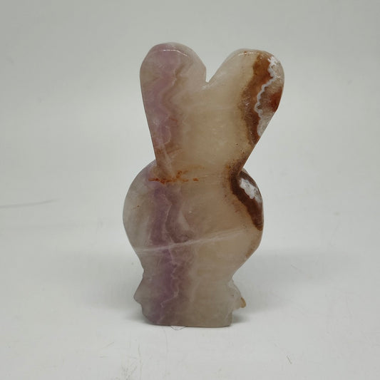 238.4g natural amethyst rabbit carving ornaments healing