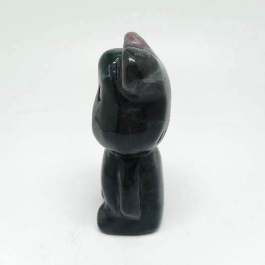 294.6g natural fluorite bear carving ornaments healing