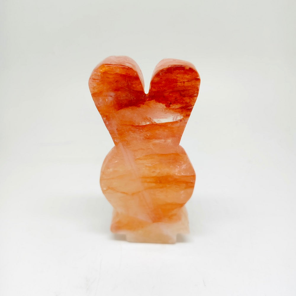 203g natural Red Hematoid quartz carving ornaments healing