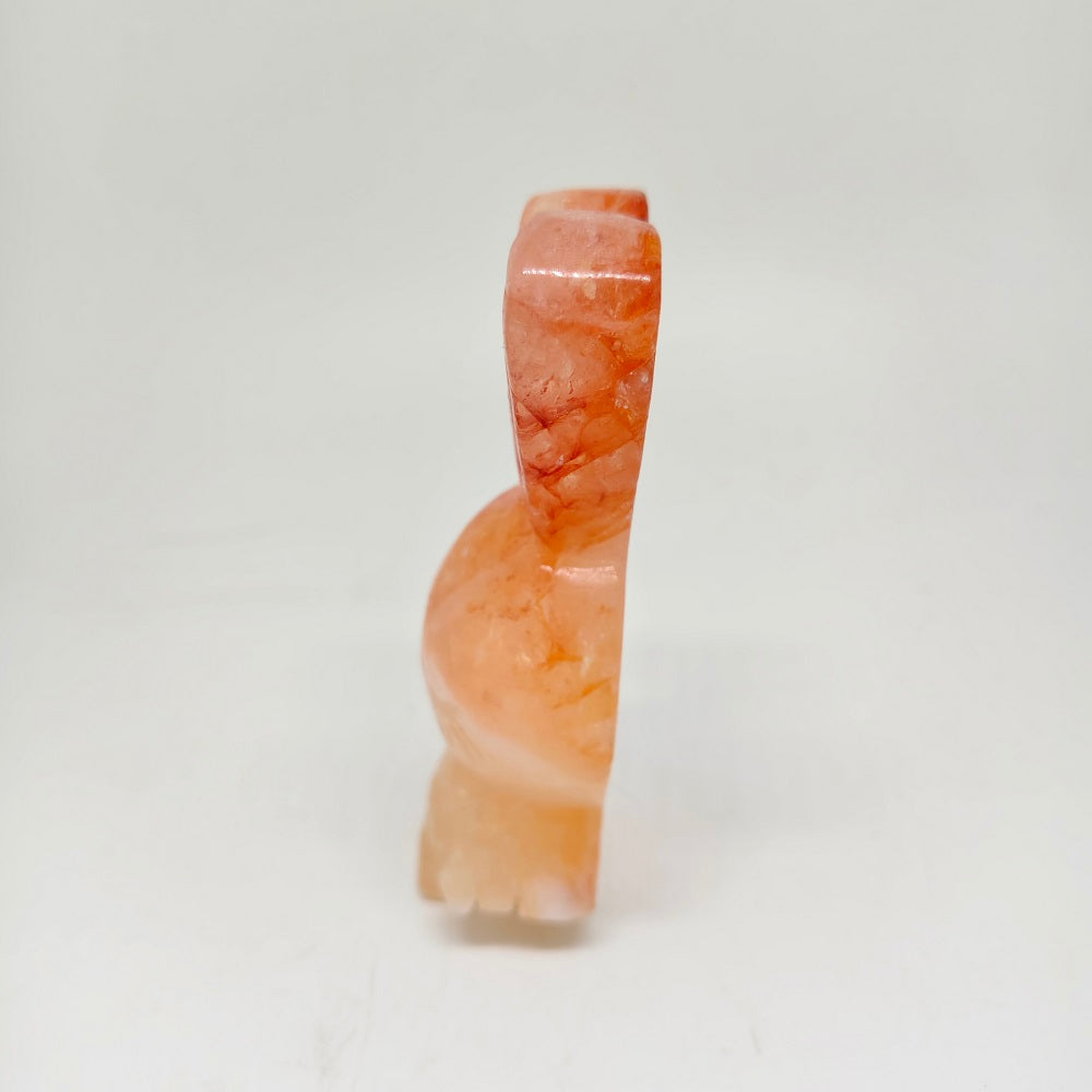 203g natural Red Hematoid quartz carving ornaments healing