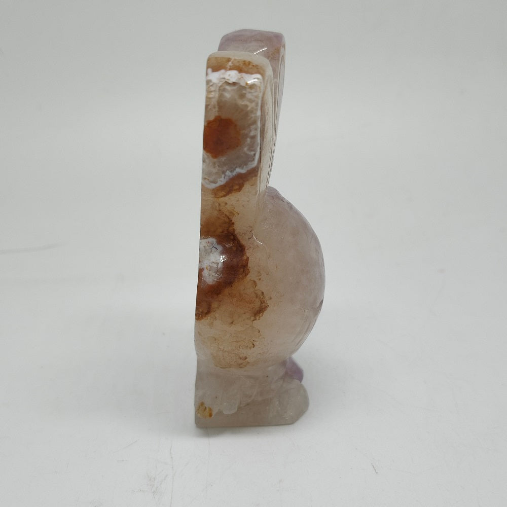 238.4g natural amethyst rabbit carving ornaments healing