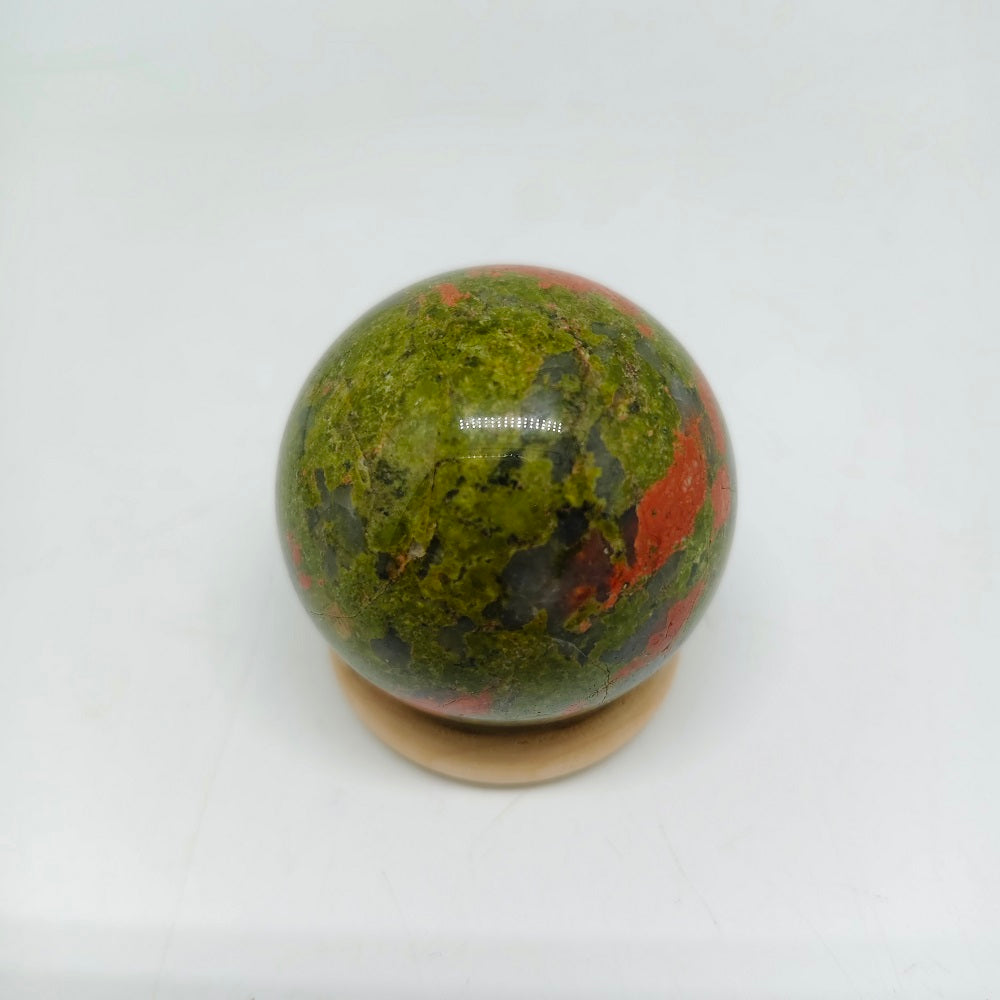 141g natural unakite sphere ornaments healing