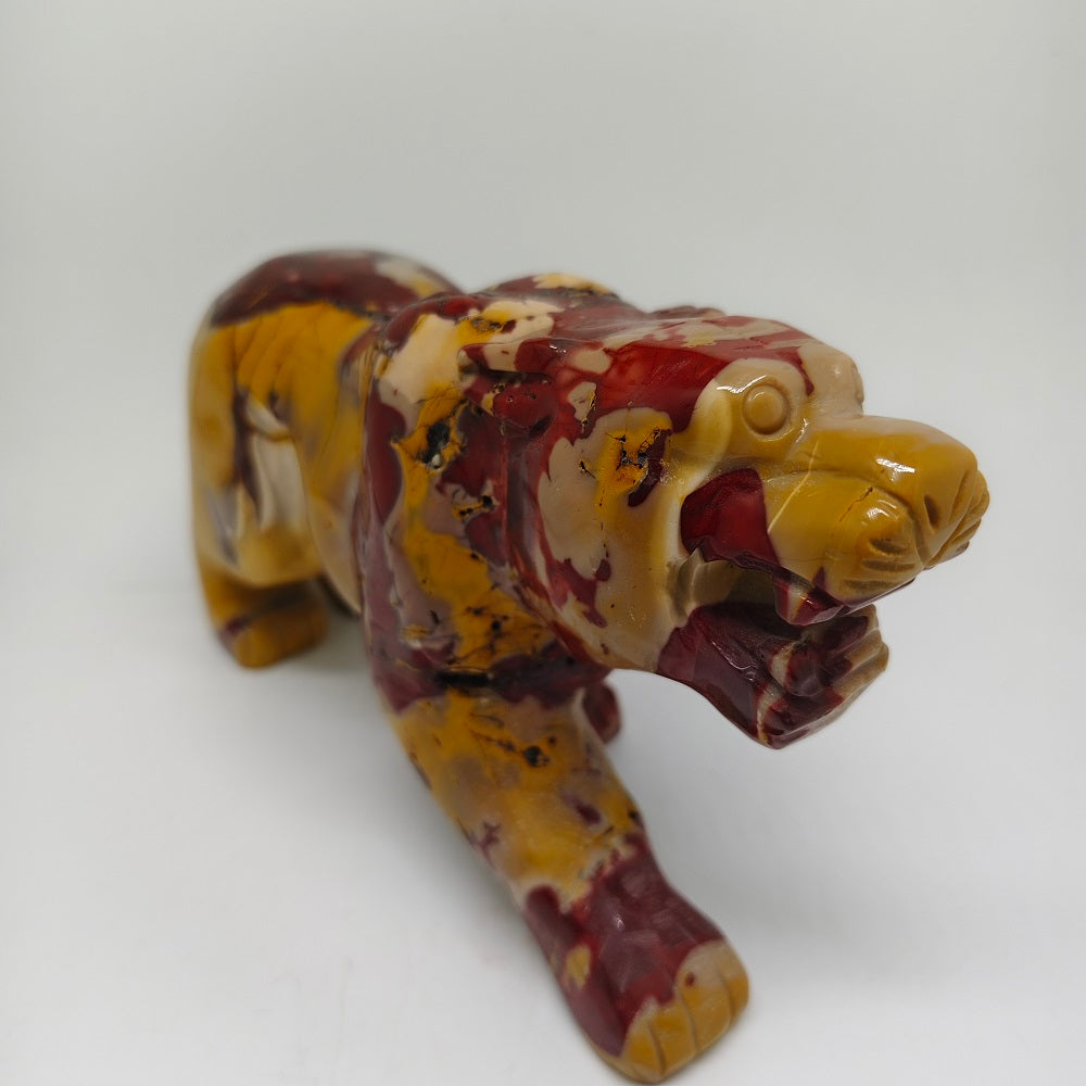 mookaite leopard carving ornaments healing 1.429kg