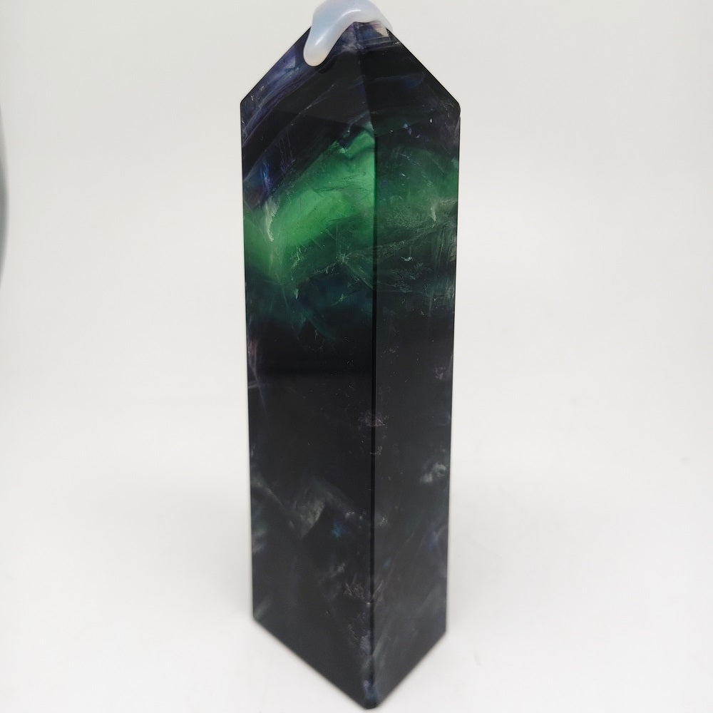 457g natural fluorite tower ornaments healing