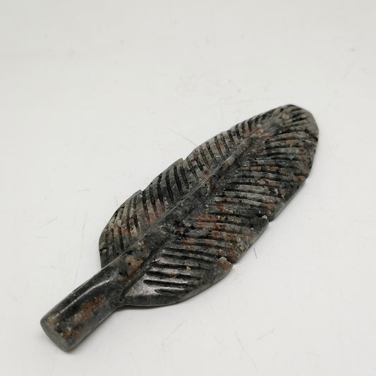 78g natural yooperlite leaves carving ornaments healing