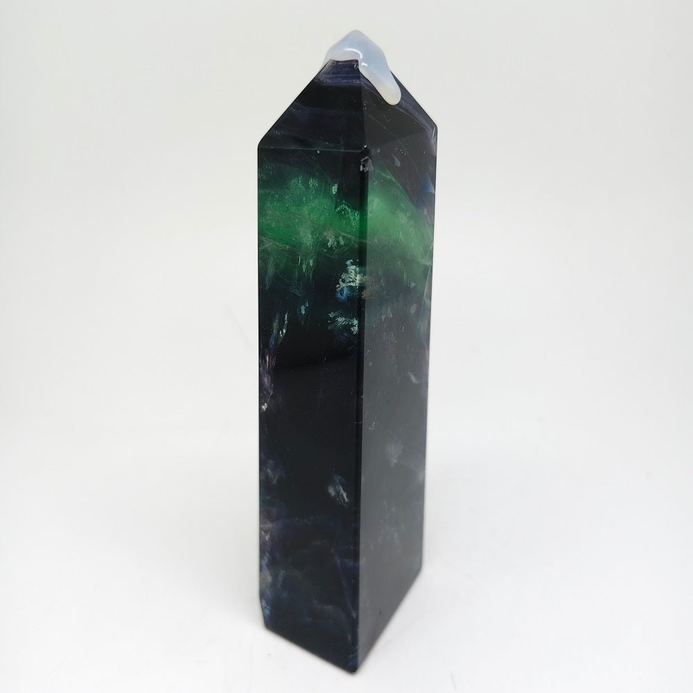 457g natural fluorite tower ornaments healing
