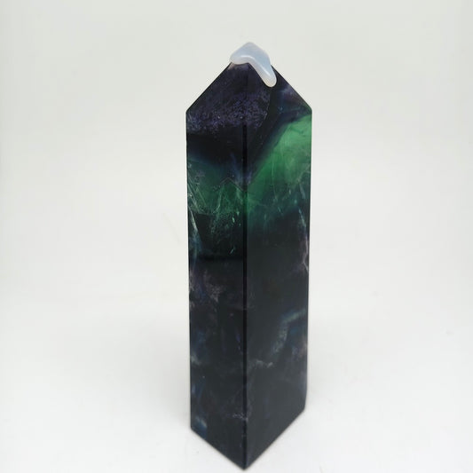 457g natural fluorite tower ornaments healing