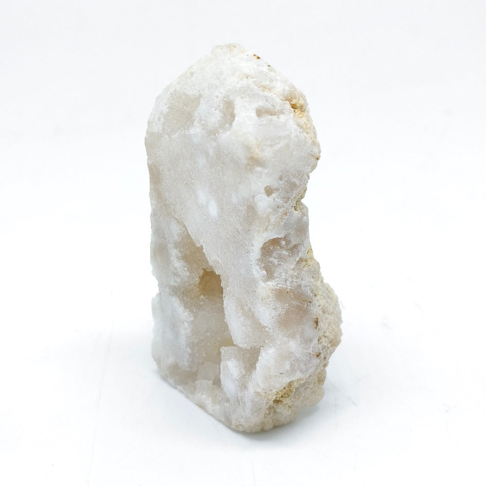 white agate geodo tower ornaments healing 80g