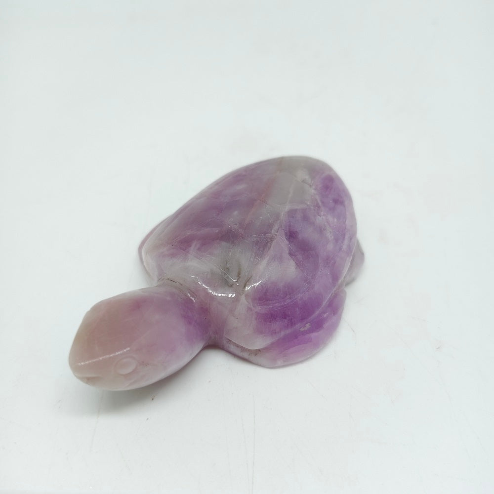natural kunzite turtle carving ornaments healing 109.9g
