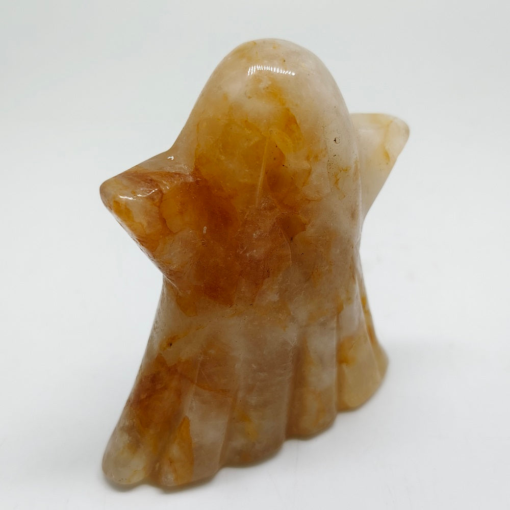 natural golden healer ghost carving ornaments healing 218.9g
