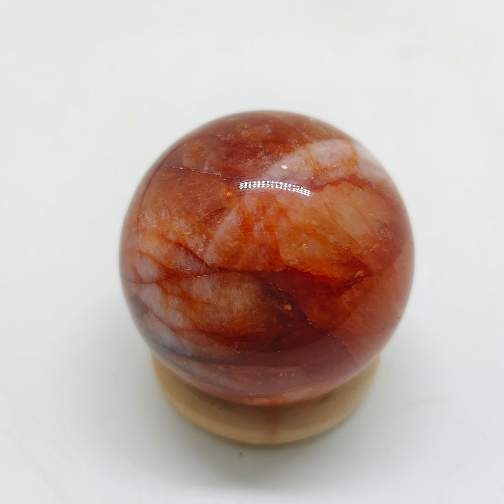 natural red hematoid sphere ornaments healing 120g