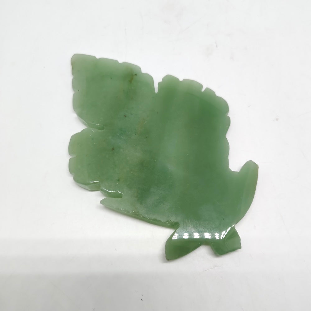 green aventurine leaves carving ornaments healing 115.5g