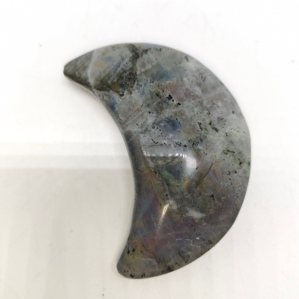 labradorite moon carving ornaments healing 95.5g