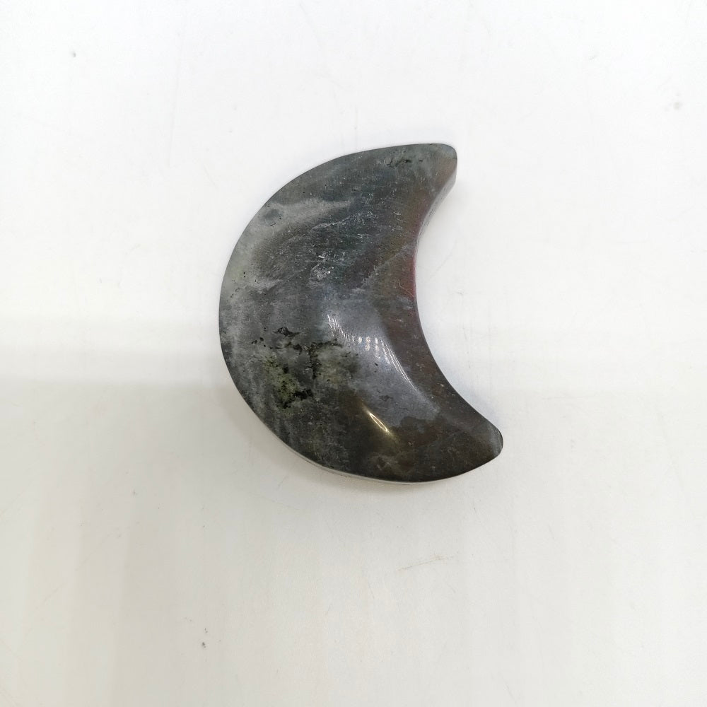 labradorite moon carving ornaments healing 36.4g