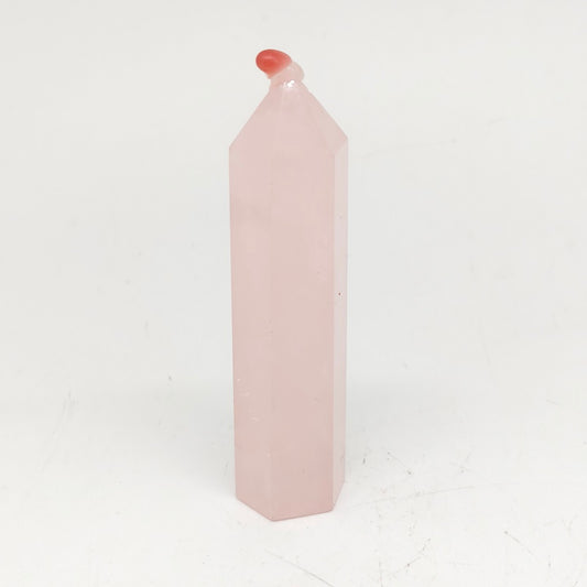 rose quartz tower ornaments healing 70.9g