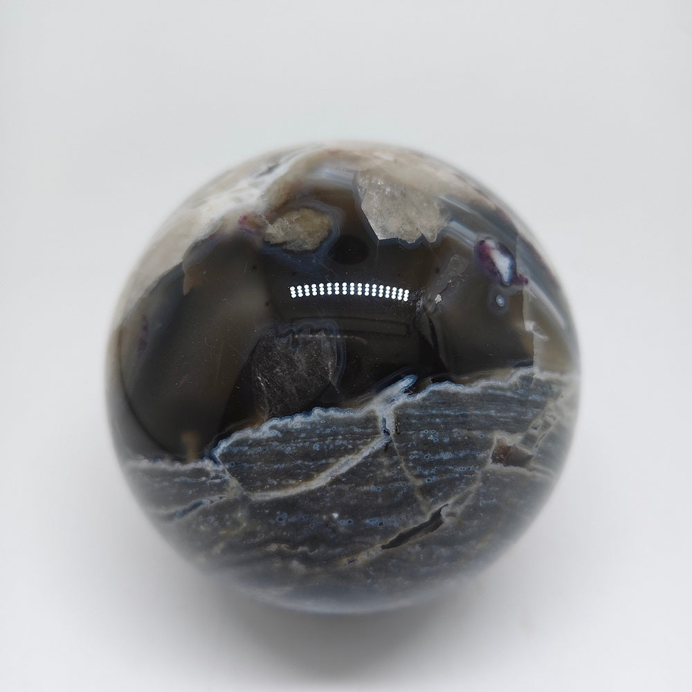 volcanic agate sphere ornaments healing 719g
