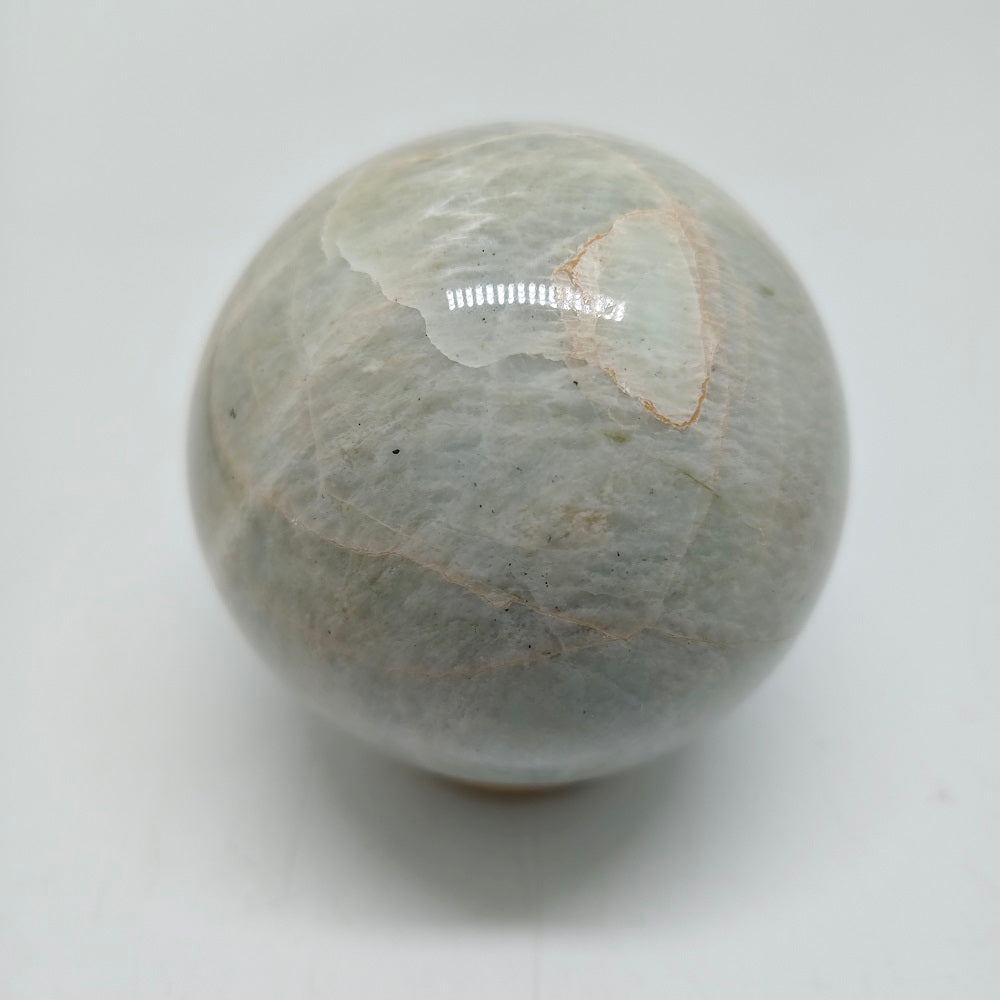 green moonstone sphere ornaments healing 524g