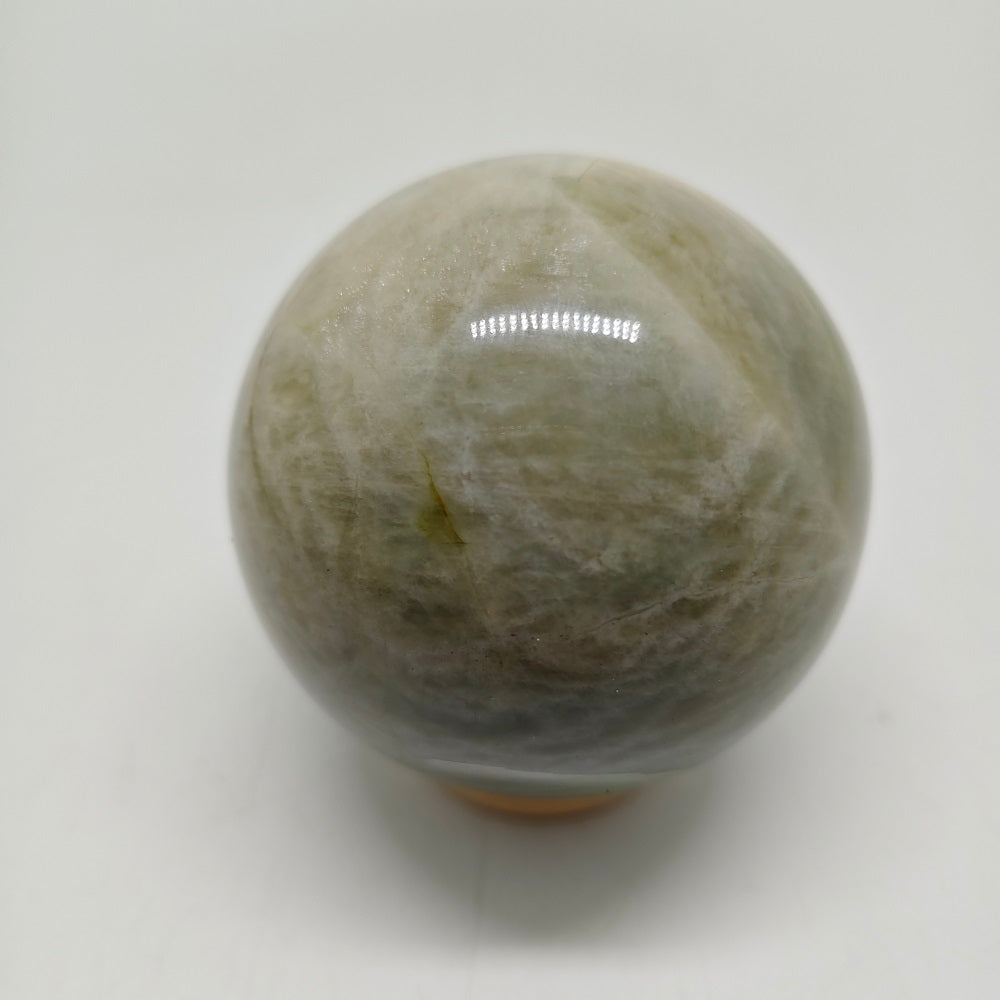 green moonstone sphere ornaments healing 444.6g
