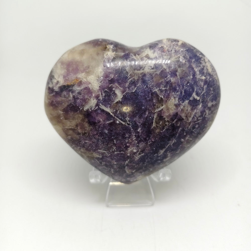 green mica heart carving ornaments healing 426.7g