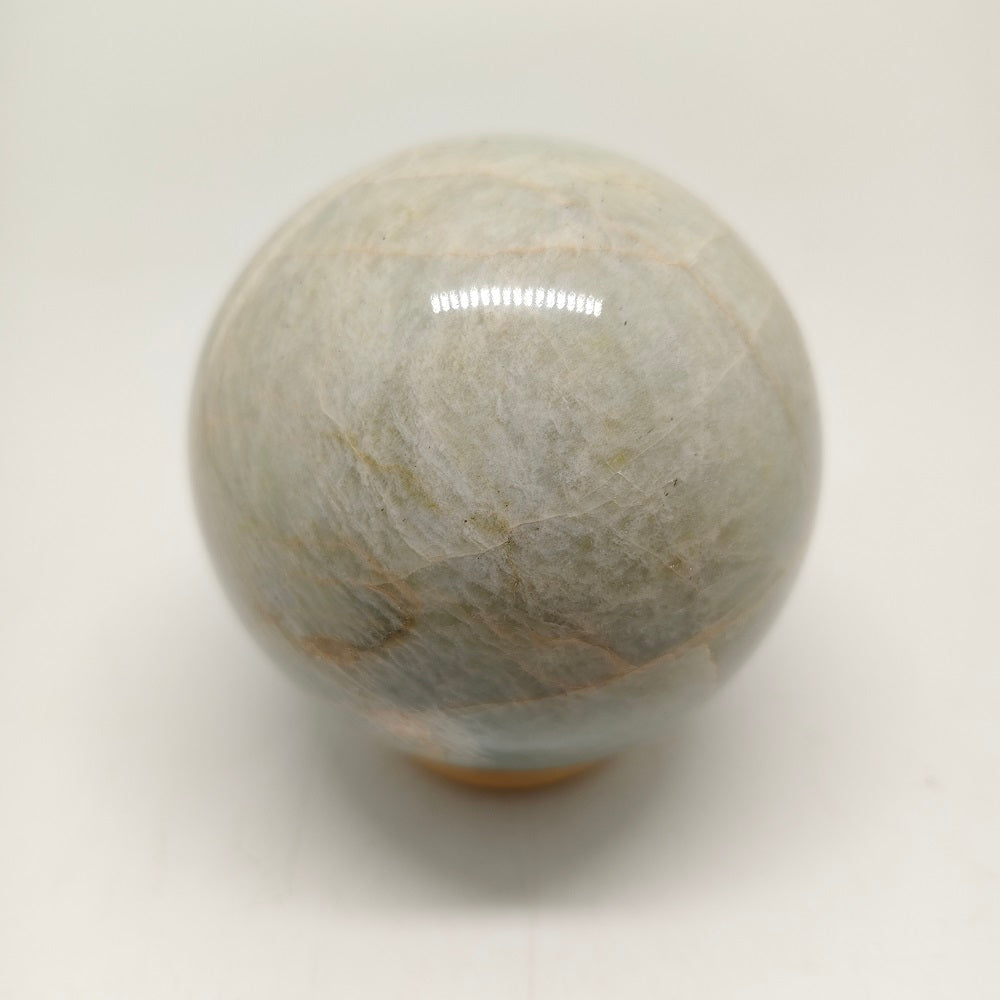 green moonstone sphere ornaments healing 524g