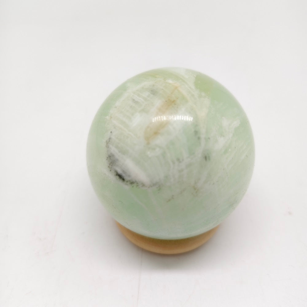 pistachio calcite sphere ornaments healing 187.6g
