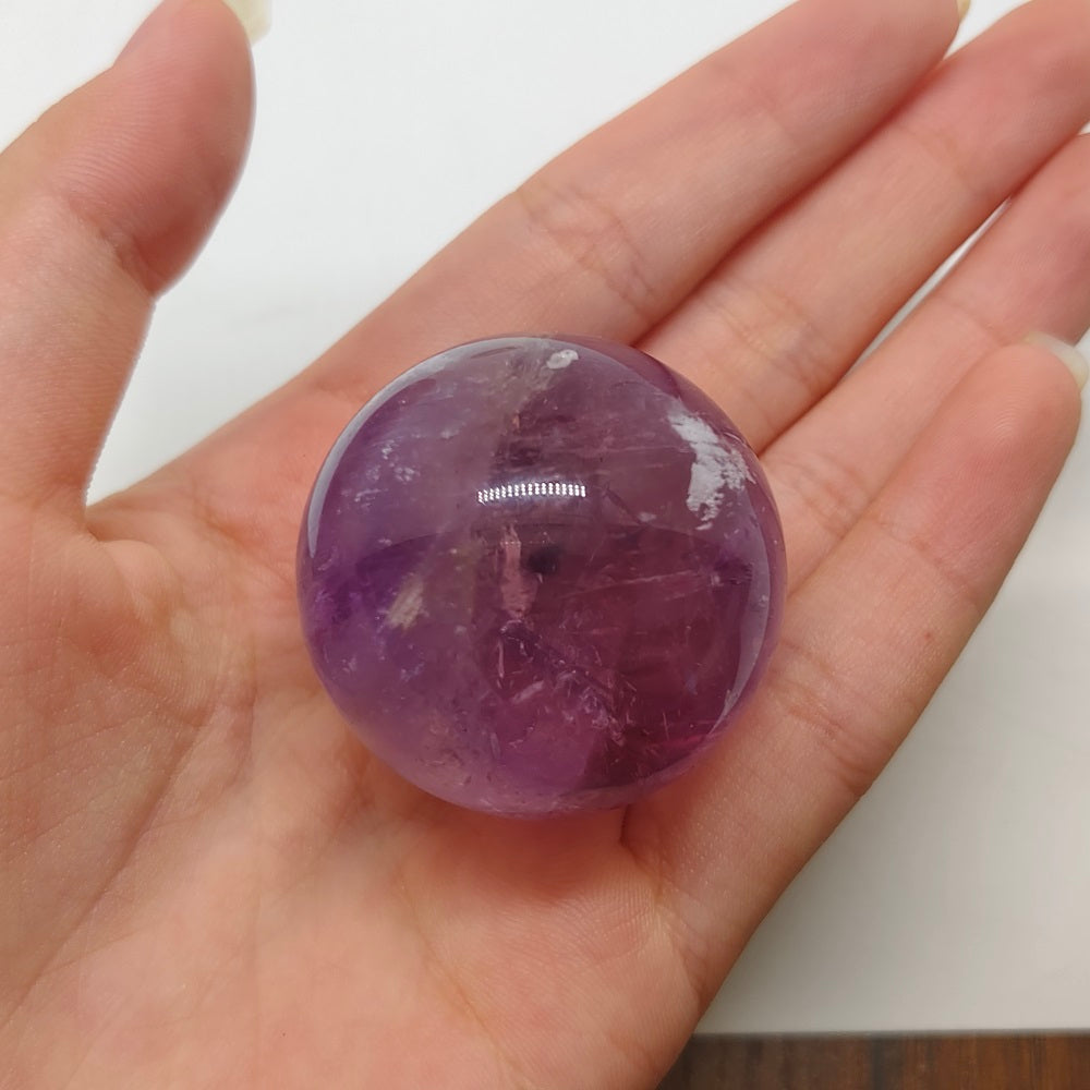 amethyst sphere ornaments healing 59.4g