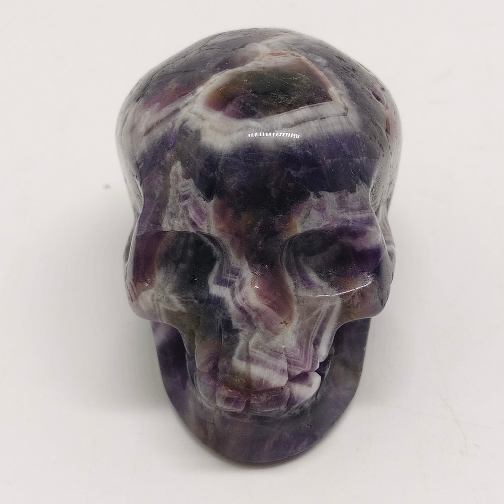 amethyst skull carving ornaments healing 102.5g