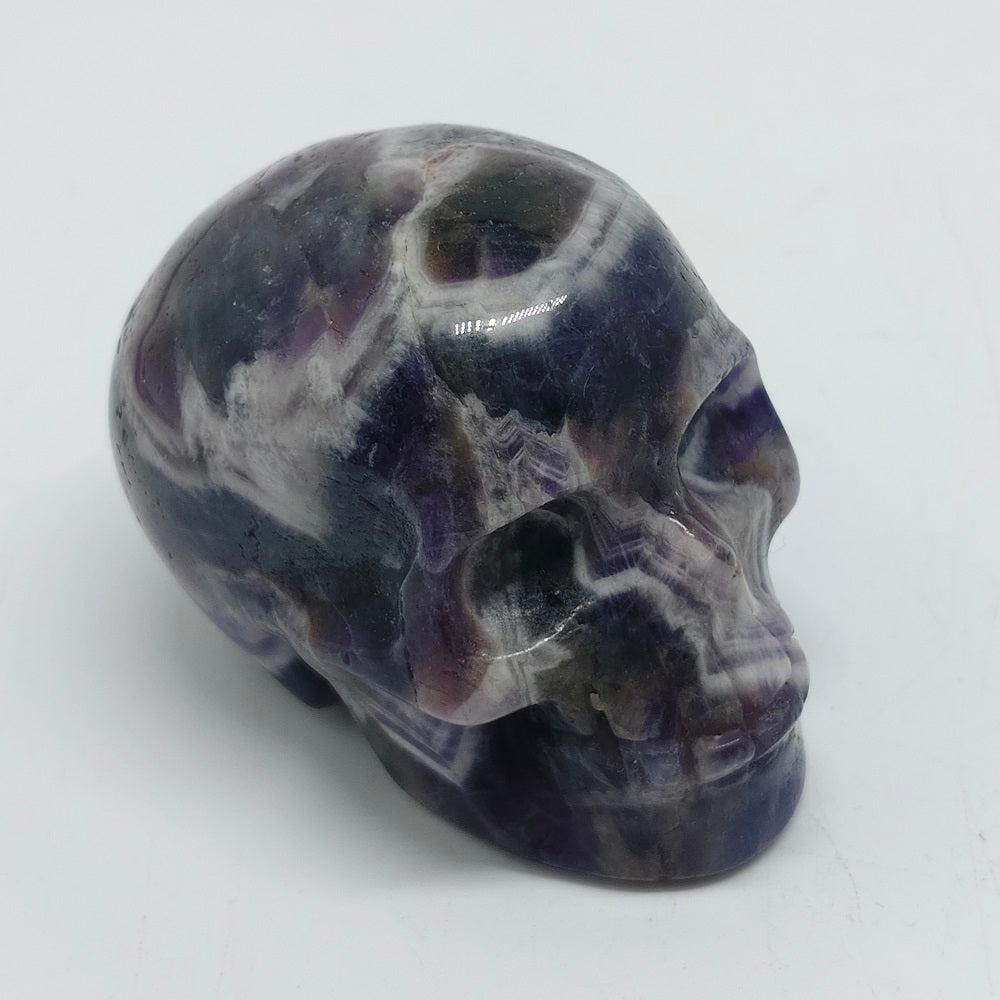 amethyst skull carving ornaments healing 102.5g