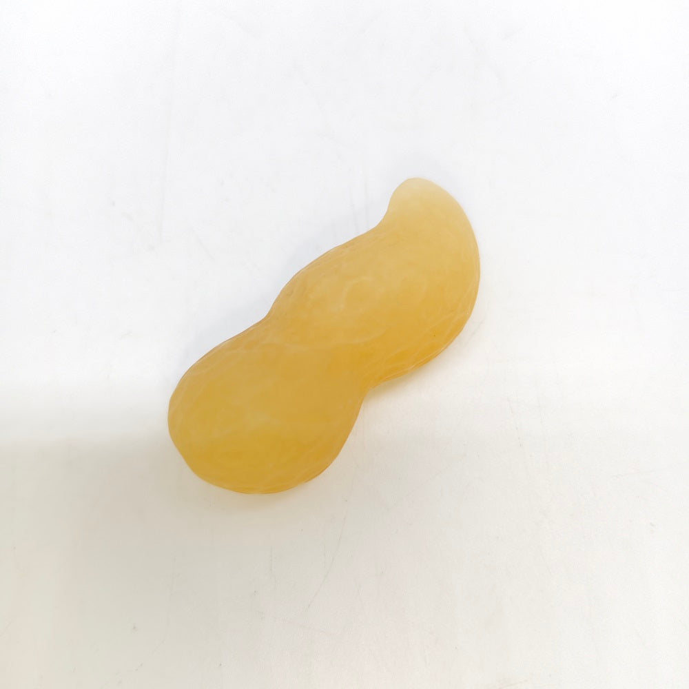 yellow calcite peanut carving ornaments healing 26.1g