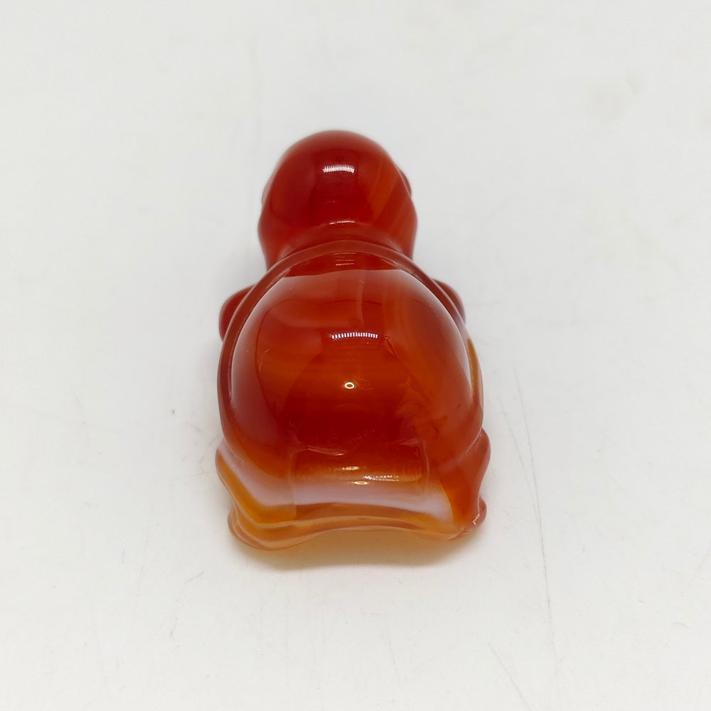 red agate turtle carving ornaments healing 30.5g