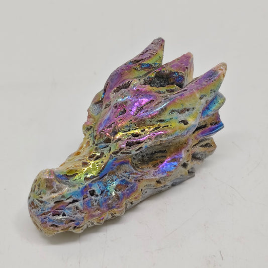 sphalerite dragon head carving ornaments healing 181g