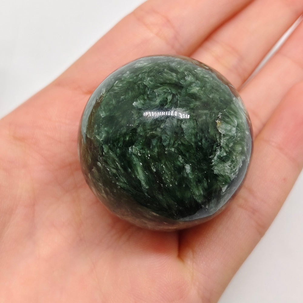 seraphinite sphere ornaments healing 56.8g