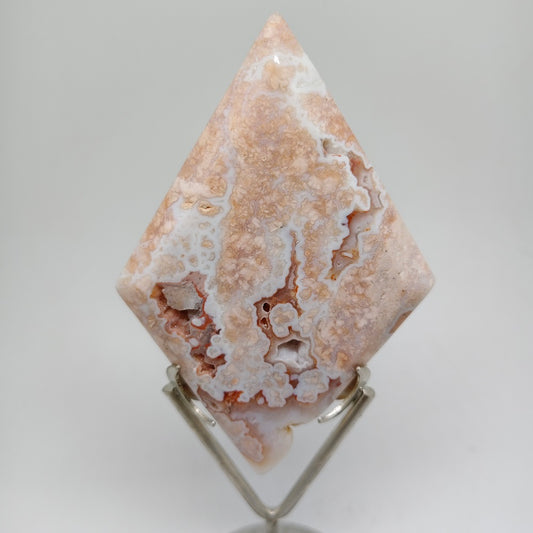 pink silced agate carving ornaments healing 162.2g