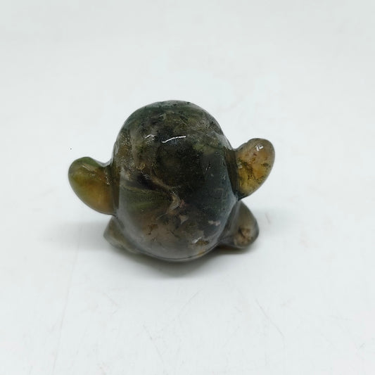 mossagate ghost carving ornaments healing 64.9g