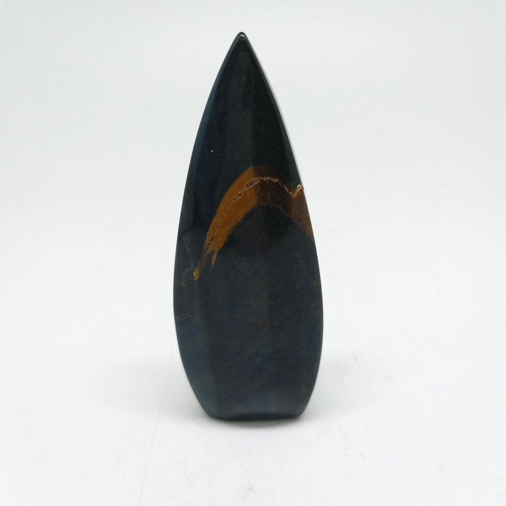 blue tiger eye water drop carving ornaments healing 86g