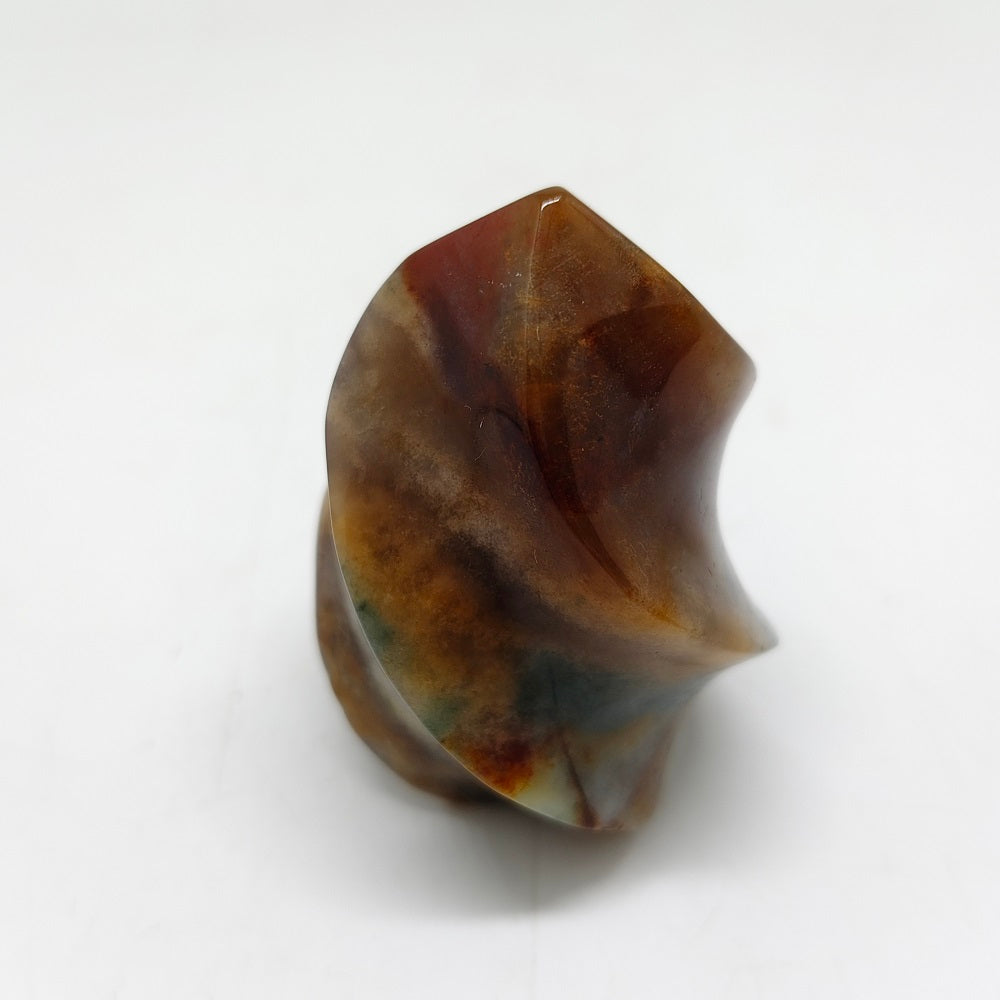 mossagate torch carving ornaments healing 94.2g